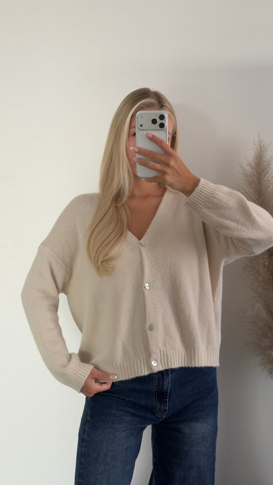 Creme Cardigan